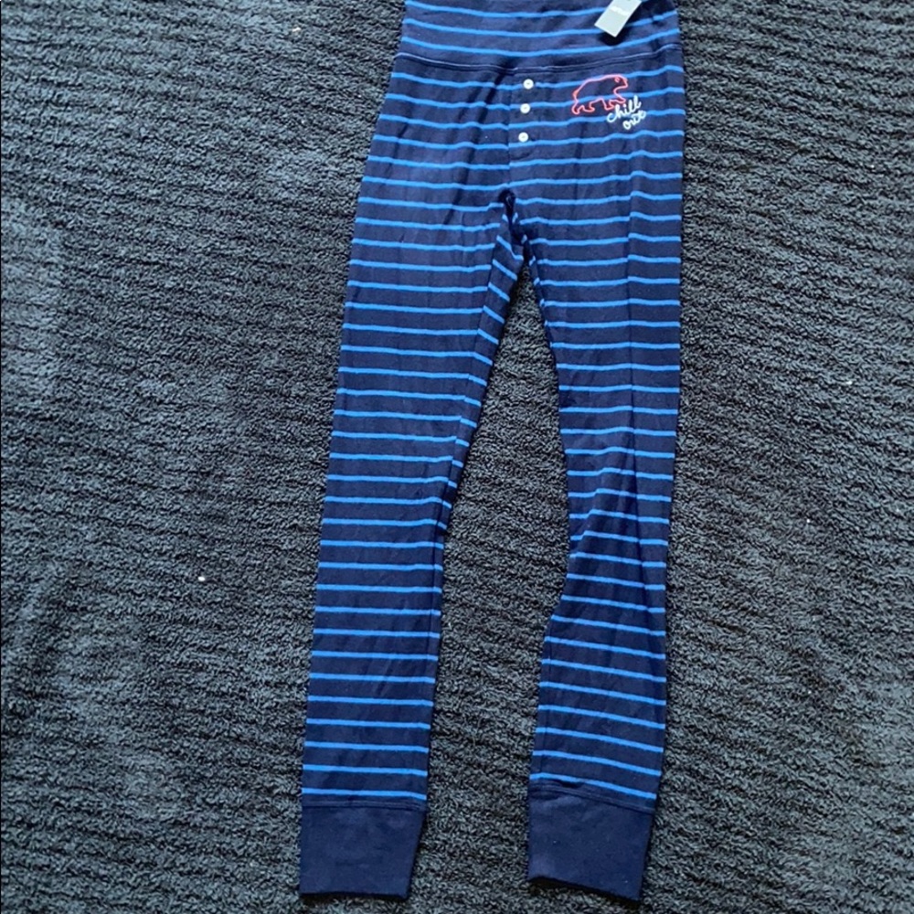Blue striped pajama pants from aerie